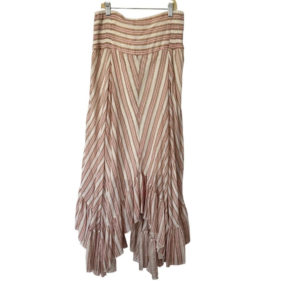 Free People Giselle Women M Striped Convertible Skirt/Dress Boho Gauze Lagen NWT - Picture 7 of 11